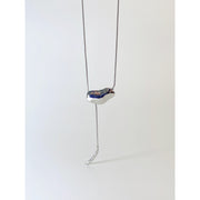 Minimalist Silver Bean Pendant Y Necklace