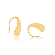 Modern Fluid Gold Earrings