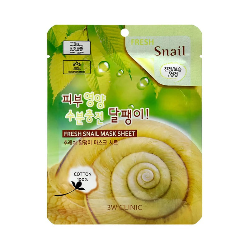 3W Clinic Fresh Snail Mask Sheet
