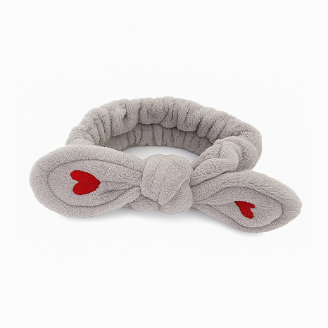 Cute Heart Plush Headband – Soft & Adorable Design