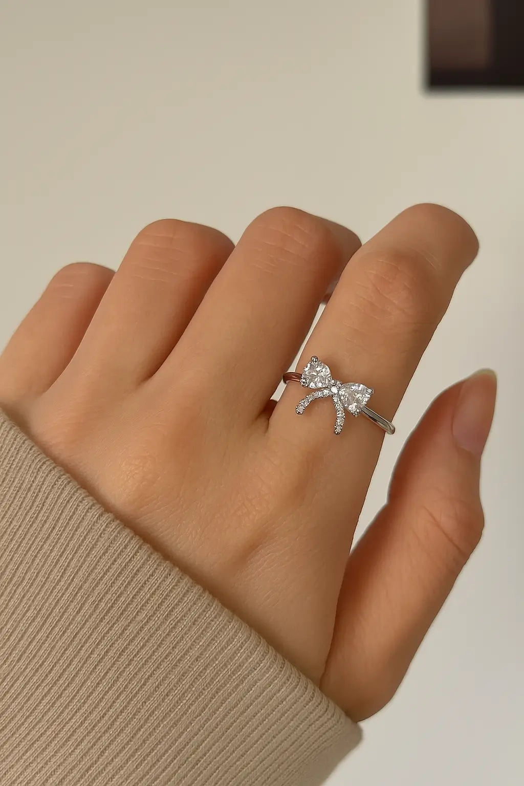 Crystal Bow Ring