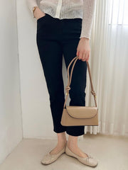 Beige Classic Shoulder Bag