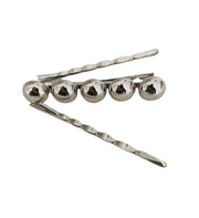 Silver Shine Hair Clip Set Of 3