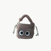 Cozy Fluffy Mini Bag with Cute Eyes