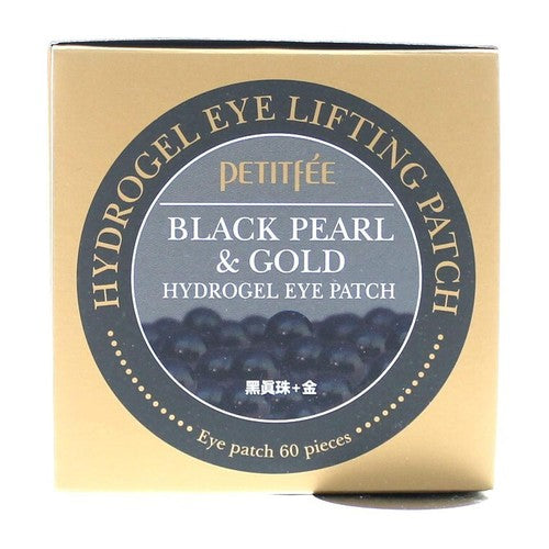 black pearl and gold hydrogel eye -patch