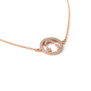 Smile circle bracelet rose gold