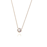 Rose gold chain, rose shape