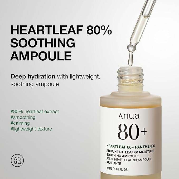 HEARTLEAF 80 MOISTURE SOOTHING AMPOULE