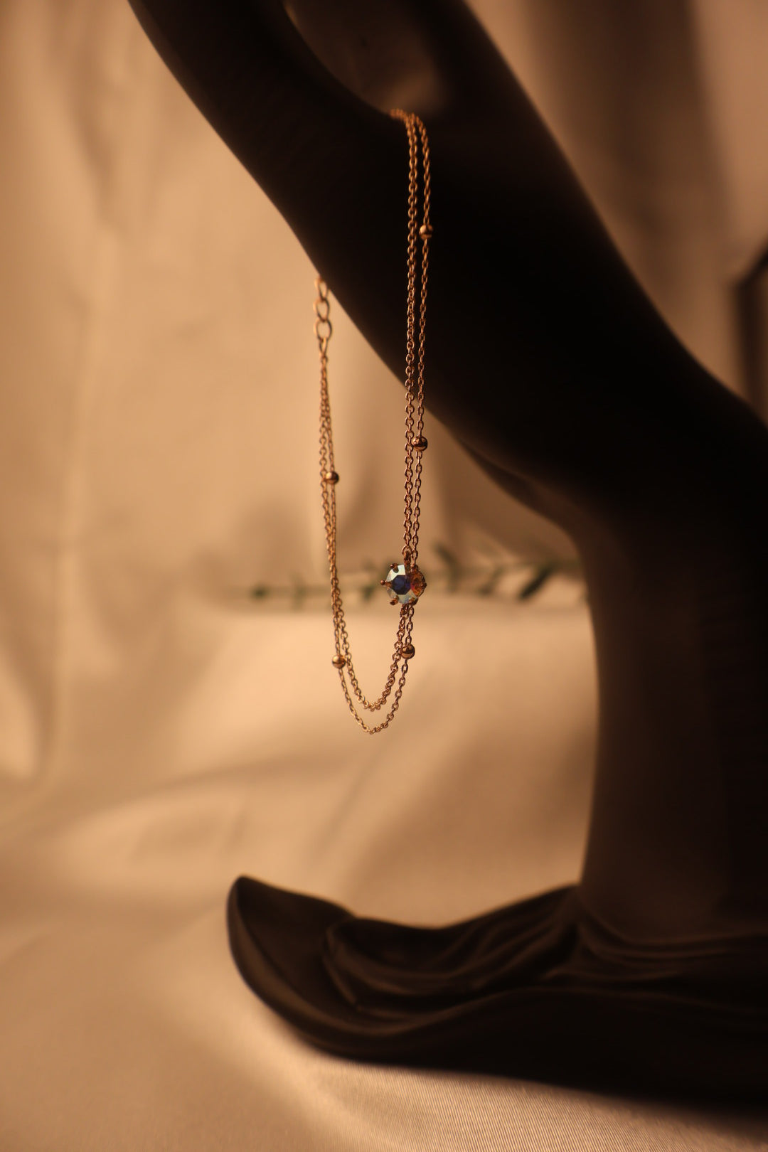 Rose gold shiny point bracelet