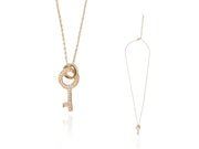 gold chain with key pendant